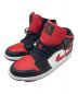 NIKE（ナイキ）の古着「AIR JORDAN 1 MID black/fire red-white　スニーカー」｜レッド