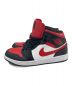 NIKE (ナイキ) AIR JORDAN 1 MID black/fire red-white　スニーカー レッド サイズ:28.5CM：9000円