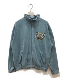 AVIREX×X-LARGE（アヴィレックス×エクストララージ）の古着「VELOUR JACKET　ベロア ジャケット」｜ブルー