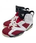 NIKEナイキ）の古着「AIR JORDAN 6 RETRO　スニーカー」｜ホワイト×レッド