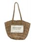 beautiful people（ビューティフルピープル）の古着「23SS abaca knitting tote bag ラフィア メッシュ トートバック 」｜ベージュ