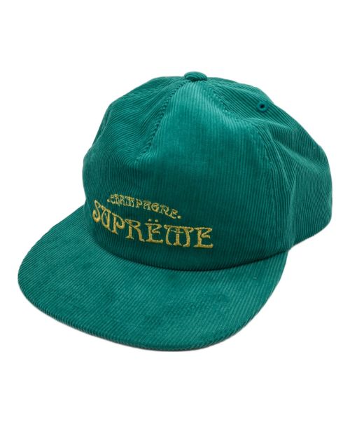 SUPREME（シュプリーム）SUPREME (シュプリーム) 24SS Champagne Corduroy 5-Panel Cap シャンパン コーデュロイ 5 パネル キャップ グリーンの古着・服飾アイテム