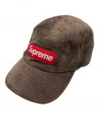 SUPREMEシュプリーム）の古着「23SS Suede Camp Cap スエード キャンプ キャップ」｜ブラウン