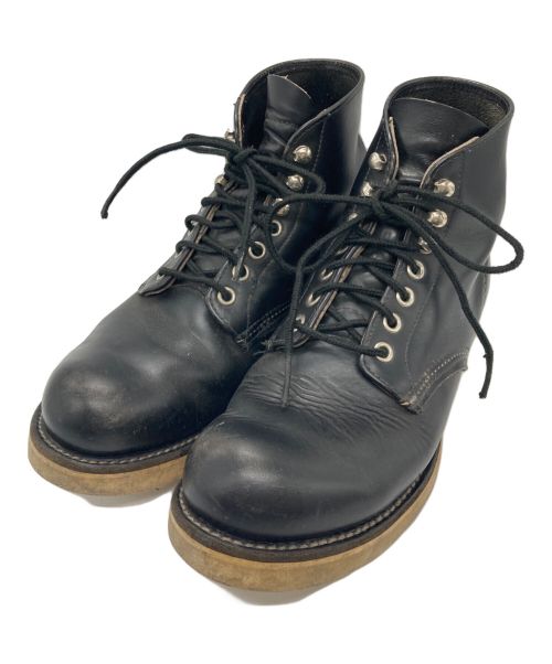 RED WING（レッドウィング）RED WING (レッドウィング) 6-inch Classic Round クラシックワーク 6インチ ブーツ 四角犬タグ ブラック サイズ:7 1/2Dの古着・服飾アイテム