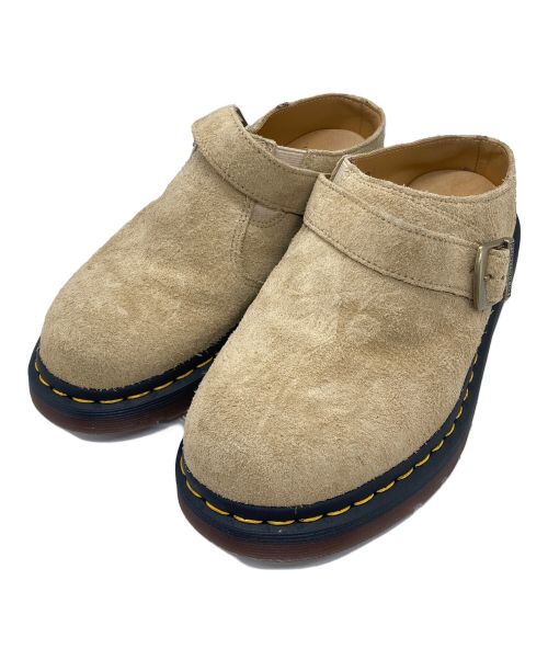 Dr.Martens（ドクターマーチン）Dr.Martens (ドクターマーチン) ISHAM バックル ミュール スウェード ベージュ サイズ:UK6の古着・服飾アイテム