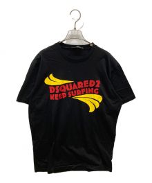 DSQUARED2（ディースクエアード）の古着「クルーネックTシャツ」｜ブラック