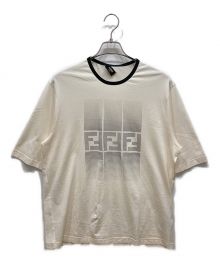 FENDI（フェンディ）の古着「Gradient Ff Cotton T-Shirt　グラディエントフィットコットンTシャツ」｜ベージュ