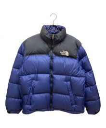 THE NORTH FACE（ザ ノース フェイス）の古着「センターロゴヌプシダウンジャケット」｜ネイビー×ブラック