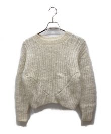 Ron Herman（ロンハーマン）の古着「Mohair Heart Knit Pullover モヘア ハート ニット」｜ホワイト