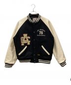 AVIREXアヴィレックス）の古着「2TONE VARSITY JACKET ALL STARS　2トーンヴァーシティージャケットオールスターズ」｜ホワイト×ブラック