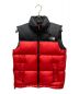 THE NORTH FACE（ザ ノース フェイス）の古着「Nuptse Vest ヌプシ ベスト」｜レッド