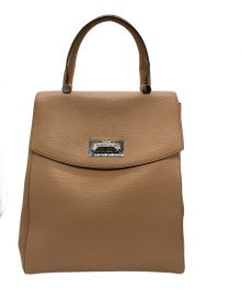 MaxMara（マックスマーラ）の古着「レザーリュック」｜ベージュ