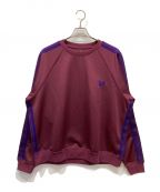 Needlesニードルズ）の古着「Track Crew Neck Shirt　トラッククルーネックシャツ」｜ボルドー