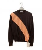 JIL SANDERジルサンダー）の古着「Crew Neck Wool Long Sleeves Designers Sweaters」｜ブラウン