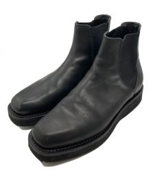 AURALEE×foot the coacher（オーラリー×フットザコーチャー）の古着「LEATHER SQUARE BOOTS」｜ブラック