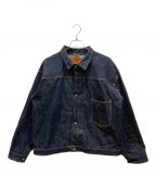 SUGAR CANEシュガーケーン）の古着「13.5oz. BLUE DENIM BLOUSE」｜インディゴ