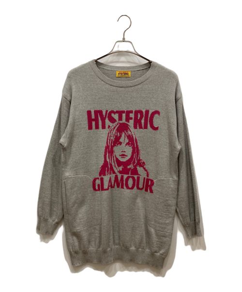 Hysteric Glamour（ヒステリックグラマー）Hysteric Glamour (ヒステリックグラマー) HYSTERIC WOMANジャカード ワンピース グレー サイズ:freeの古着・服飾アイテム