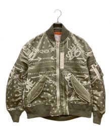 sacai×eric haze（サカイ×エリックヘイズ）の古着「Bandana Print Blouson」｜グリーン