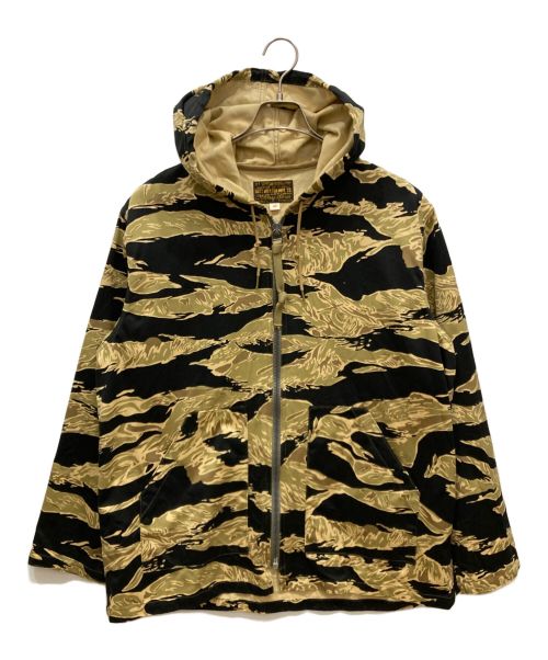 BUZZ RICKSON'S（バズリクソンズ）BUZZ RICKSON'S (バズリクソンズ) GOLD TIGER STRIPE WET WEATHER カーキ×ブラック サイズ:SIZE 40の古着・服飾アイテム