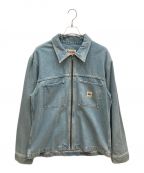 stussyステューシー）の古着「Denim Zip Up Work Shirt」｜インディゴ