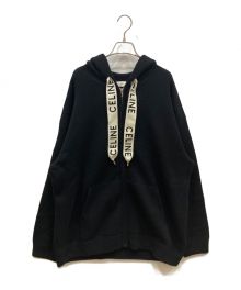 CELINE（セリーヌ）の古着「22AW Oversized Wool and Cashmere-Blend Zip-Up Hoodie」｜ブラック