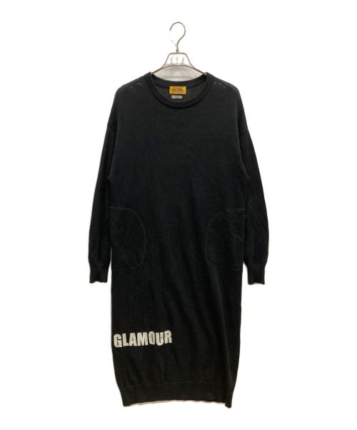 Hysteric Glamour（ヒステリックグラマー）Hysteric Glamour (ヒステリックグラマー) CIRCLE LOGO ニットワンピース ブラック サイズ:FREEの古着・服飾アイテム