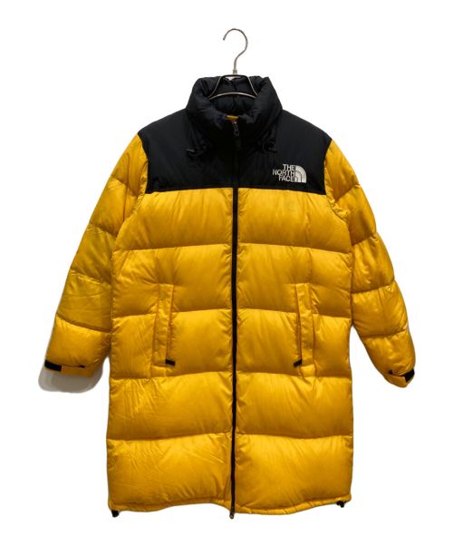 THE NORTH FACE（ザ ノース フェイス）THE NORTH FACE (ザ ノース フェイス) Long Nuptse Coat　ロングヌプシコート イエロー サイズ:Ⅼの古着・服飾アイテム