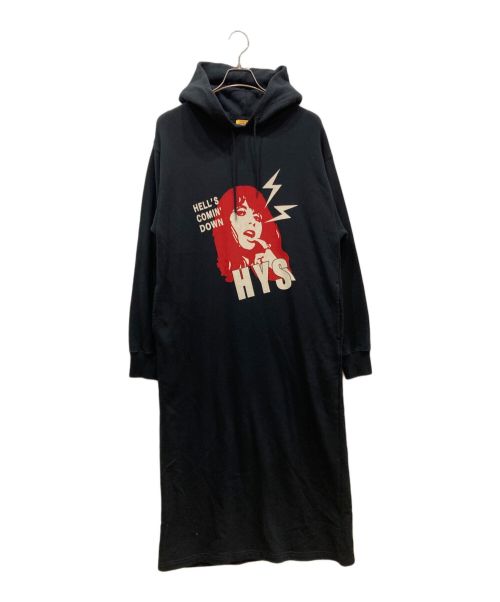 Hysteric Glamour（ヒステリックグラマー）Hysteric Glamour (ヒステリックグラマー) HELL' S COMIN' DOWN ロングワンピース ブラック サイズ:FREEの古着・服飾アイテム