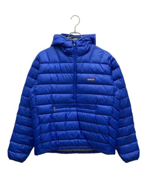 Patagonia（パタゴニア）Patagonia (パタゴニア) down sweater pullover hoodie　ダウンセータープルオーバーフーディ ブルー サイズ:Mの古着・服飾アイテム