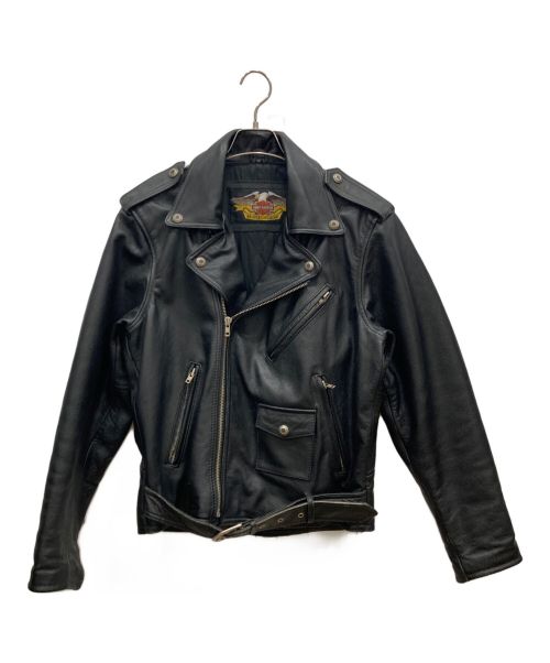 HARLEY-DAVIDSON（ハーレーダビッドソン）HARLEY-DAVIDSON (ハーレーダビッドソン) レザージャケット ブラック サイズ:36の古着・服飾アイテム