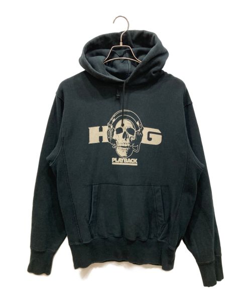 Hysteric Glamour（ヒステリックグラマー）Hysteric Glamour (ヒステリックグラマー) スカルヘッドフォンリバースタイプパーカー ブラック サイズ:Ⅿの古着・服飾アイテム