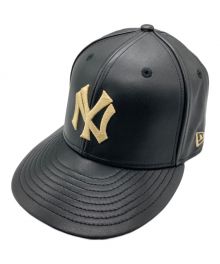 New Era×Cooperstown×59 FIFTY（ニューエラ×クーパーズタウン）の古着「レザーキャップ」