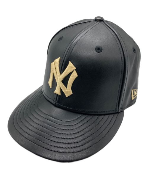 New Era（ニューエラ）New Era (ニューエラ) Cooperstown (クーパーズタウン) 59 FIFTY レザーキャップ サイズ:7 1/2の古着・服飾アイテム