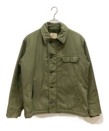 U'S NAVY（ユーエスネイビー）の古着「A-2デッキジャケット」｜オリーブ