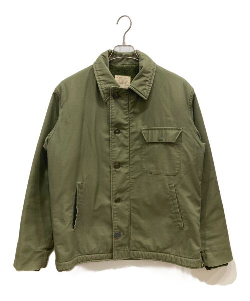 U'S NAVY（ユーエスネイビー）U'S NAVY (ユーエスネイビー) A-2デッキジャケット オリーブ サイズ:Mの古着・服飾アイテム