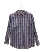 Patagoniaパタゴニア）の古着「90ｓNative Stripe Long sleeve shirt」｜パープル