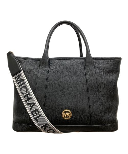 MICHAEL KORS（マイケルコース）MICHAEL KORS (マイケルコース) LUISA 2WAYショルダーバッグ ブラックの古着・服飾アイテム