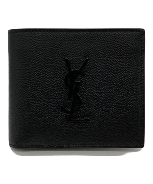 Saint Laurent Paris（サンローランパリ）Saint Laurent Paris (サンローランパリ) MONOGRAM EAST/WEST WALLET ブラックの古着・服飾アイテム