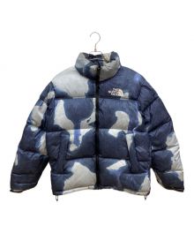 THE NORTH FACE×SUPREME（ザ ノース フェイス×シュプリーム）の古着「Bleached Denim Print Nuptse Jacket」｜ブルー