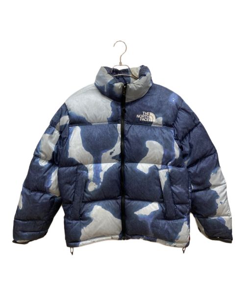 THE NORTH FACE（ザ ノース フェイス）THE NORTH FACE (ザ ノース フェイス) Supreme (シュプリーム) Bleached Denim Print Nuptse Jacket ブルー サイズ:Ⅿの古着・服飾アイテム