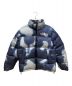 THE NORTH FACE（ザ ノース フェイス）の古着「Bleached Denim Print Nuptse Jacket」｜ブルー