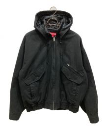 SUPREME（シュプリーム）の古着「24AW Leather Collar Utility Jacket」｜ブラック