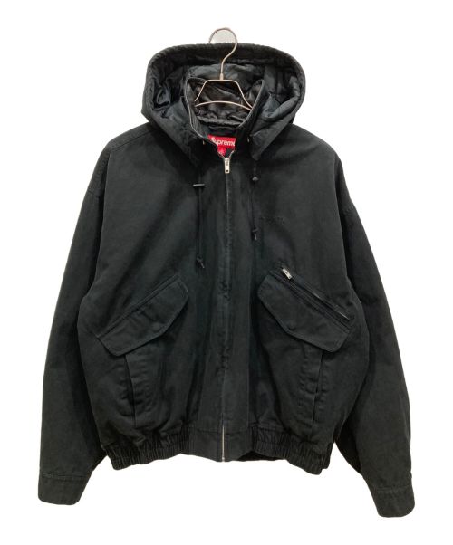 SUPREME（シュプリーム）Supreme (シュプリーム) 24AW Leather Collar Utility Jacket ブラック サイズ:Lの古着・服飾アイテム