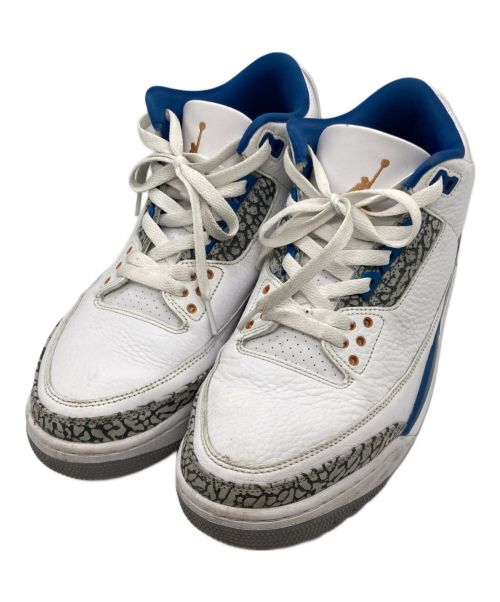 NIKE（ナイキ）NIKE (ナイキ) AIR JORDAN 3 RETRO ホワイト×ブルー サイズ:27の古着・服飾アイテム