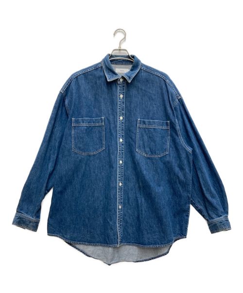 Graphpaper（グラフペーパー）Graphpaper (グラフペーパー) Denim Regular Collar Shirt インディゴ サイズ:2の古着・服飾アイテム