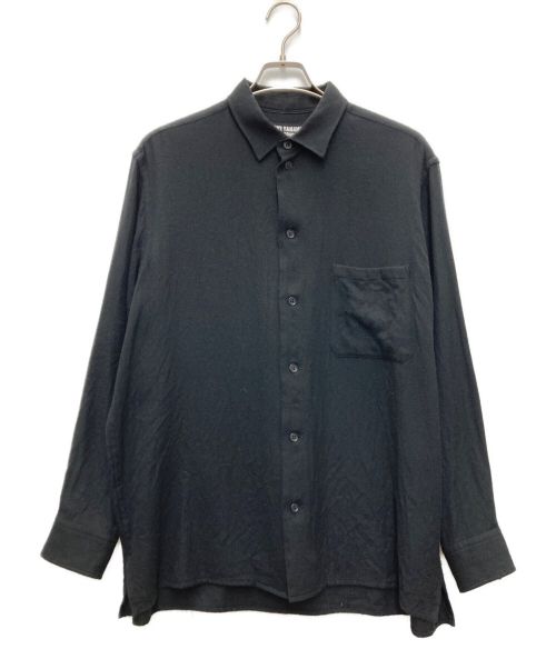 YOHJI YAMAMOTO（ヨウジヤマモト）YOHJI YAMAMOTO (ヨウジヤマモト) ウールシャツ ブラック サイズ:3の古着・服飾アイテム