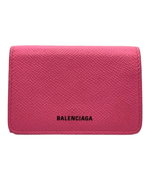 BALENCIAGA（バレンシアガ）BALENCIAGA (バレンシアガ) VILLE MINI WALLET ショッキングピンクの古着・服飾アイテム