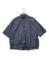 TICCA（ティッカ）の古着「HALF SLEEVE SQUARE BIG SHIRT P/O」｜ネイビー