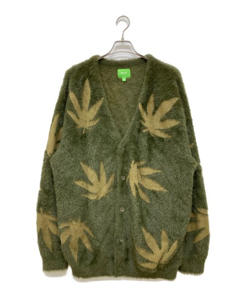 HUF（ハフ）HUF (ハフ) PLANTLIFE CARDIGAN グリーン サイズ:XXLの古着・服飾アイテム