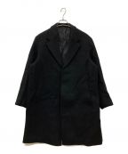 STEVEN ALANスティーブンアラン）の古着「100S MELTON CHESTER COAT」｜ブラック